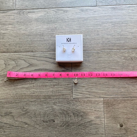 Katherine Karambelas earrings, pendant, chain jewelry set. - Picture 4 of 6